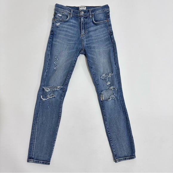 [SOLD] AGOLDE Sophie Distressed Skinny High Rise Jeans Size 27 - Picture 4 of 15